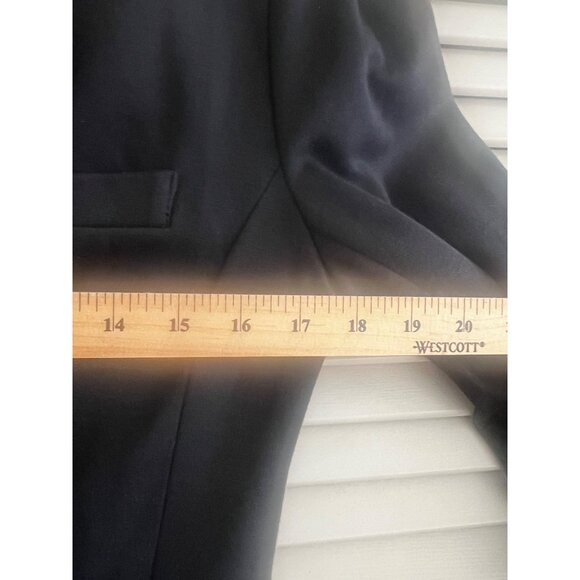 Anthropologie Black Career Blazer Jacket Womens Size S 3/4 Sleeve Button Front - Picture 8 of 9